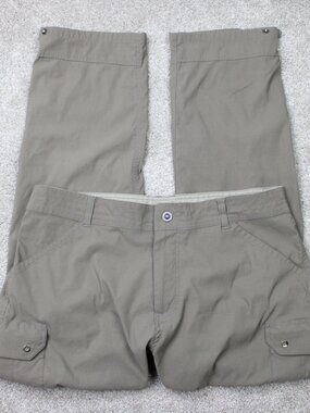 KUHL Pants Mens 38x32 Brown Renegade Convertible Hiking Stealth Cargo Zip Off